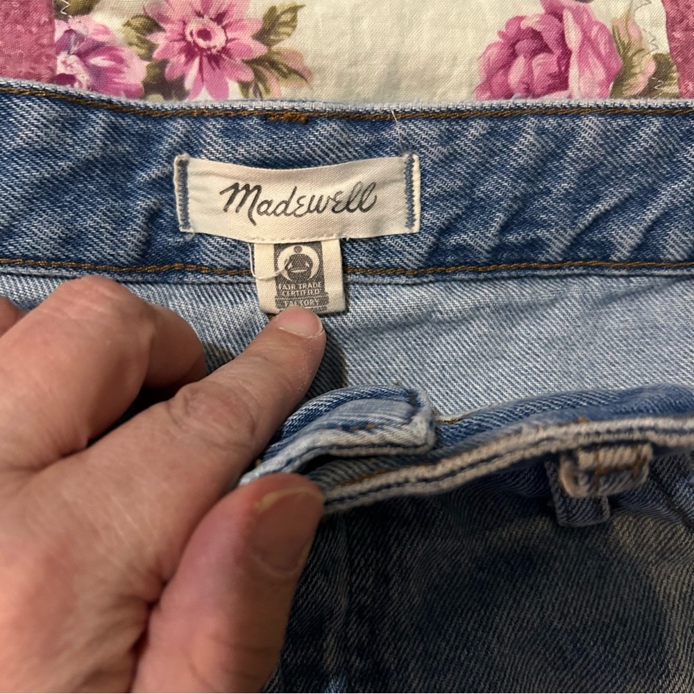 Madewell Relaxed‎ Denim Shorts Distressed Size 33 Style AJ241 - Picture 7 of 7